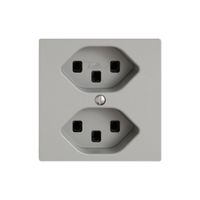 Steckdose EDIZIO.liv SNAPFIX® 2×T23 hgu