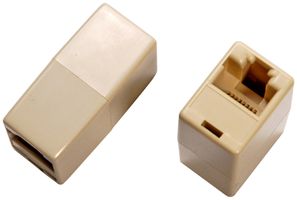 Verbindungsadapter RJ45f/RJ45f UPTq kabellos, beige