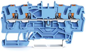 Durchgangsklemme WAGO TopJob-S 2.5mm² 4L blau Serie 2202