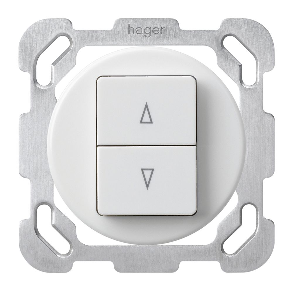 Insert pour interrupteur pour stores ENC basico blanc 2-touches bornes enf.