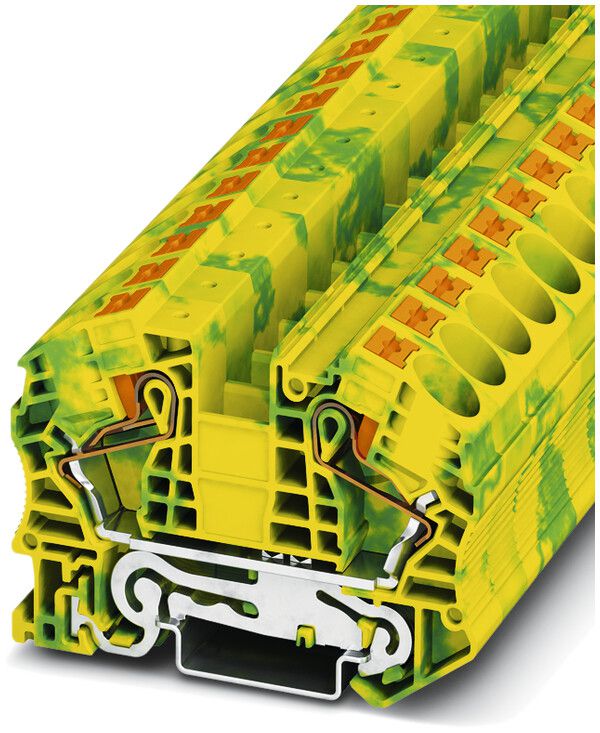 Borne de protection 0.5…25mm² Push-In vert/jaune