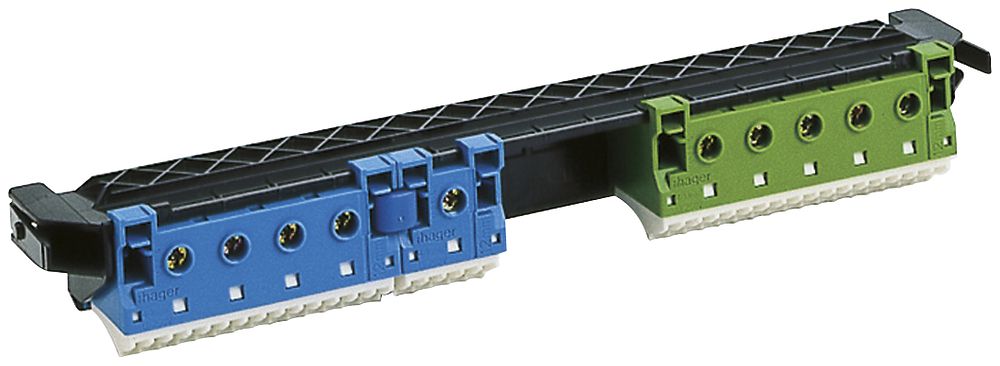 Borne de connexion Hager volta N/PE 14/4+5/1.14/4