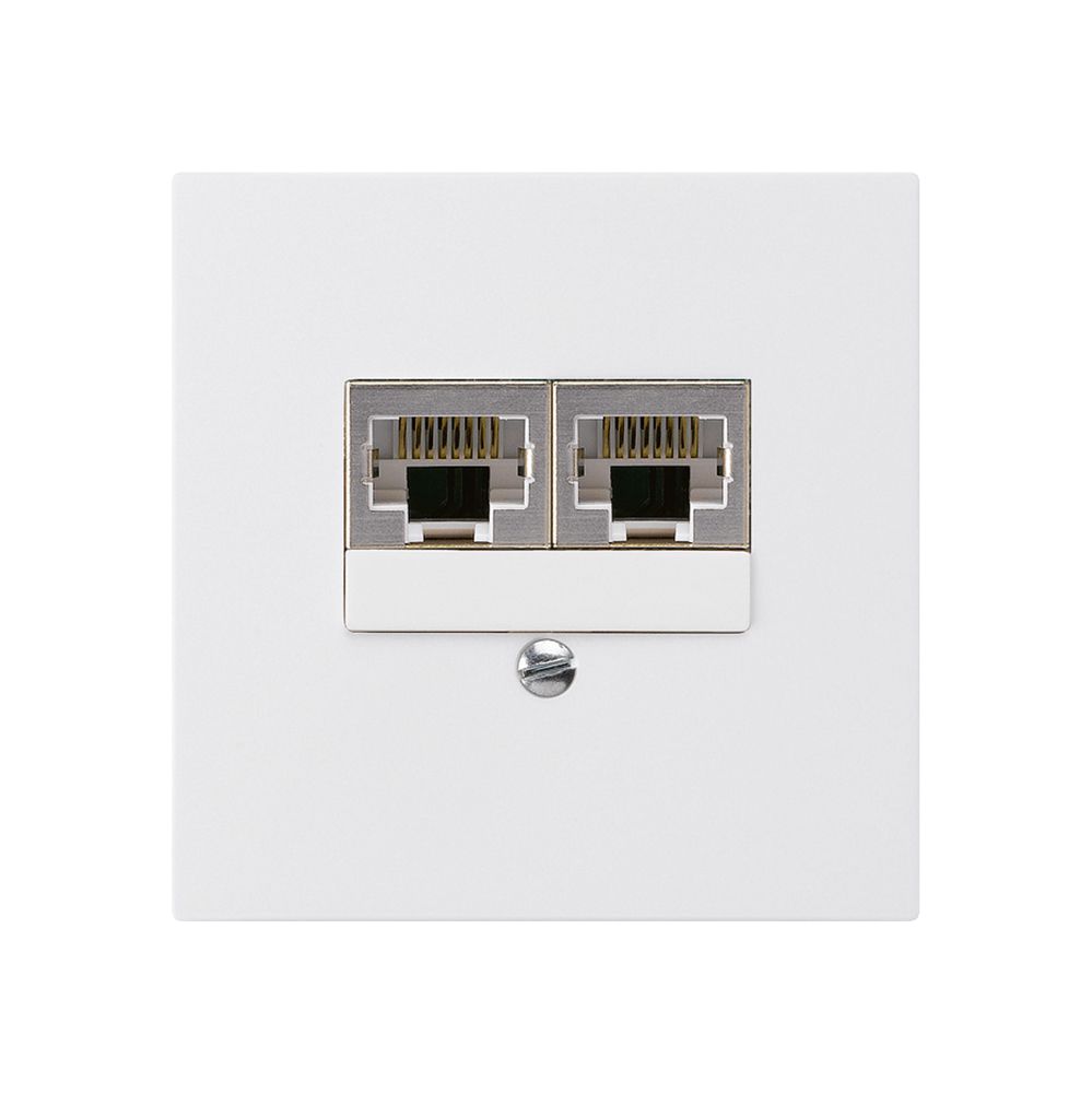 UP-Dose kallysto 2×RJ45s getrennt UKV weiss