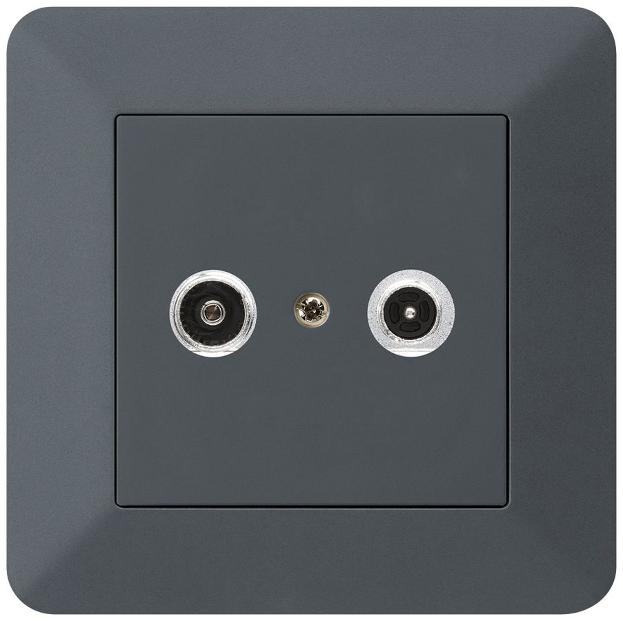 UP-Antennendose kallysto.trend R/TV 23dB 2GHz anthrazit