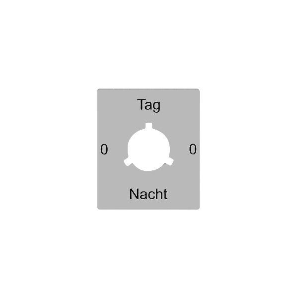Disque indicateur 0-Tag-0-Nacht pour interrupteur rotatif FLF FH