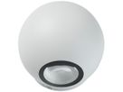 Applique LED Sir Heian SPHERA 6W 875lm 857 IP65 VAR dir./indir.Ø95mm blanc