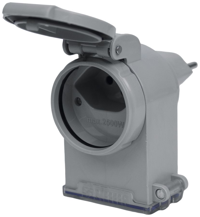 Timer digitale digital Steffen IP55 T13/T13 con funzione casuale bianco