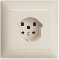 UP-Steckdose EDIZIOdue T25 16A crema, Schraubklemmen