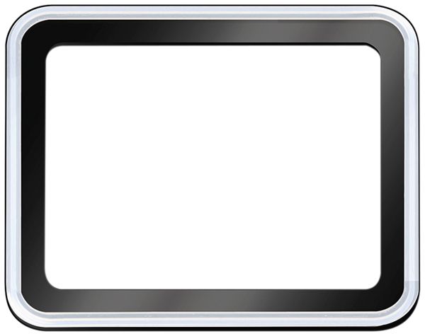 Abdeckung ESYLUX SUN OFL/AFL Glas 220×180×8mm schwarz klar