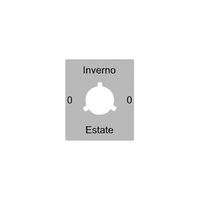 Disco indicatore 0-Inverno-0-Estate per interr.rotativo FLF FH