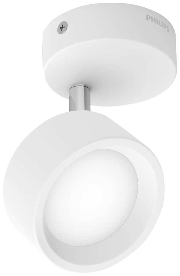 Spot LED Philips Bracia 5.5W 550lm 2700K 110° Ø86mm blanc 1×Spot