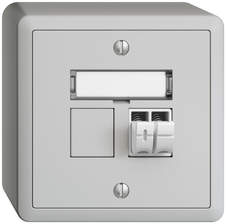 AP-Audiodose Push Type EDIZIOdue FX, 1×, Beschriftungsset, hellgrau