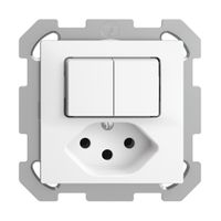 UP-Kombination 2×A-R/1P+T13 EDIZIOdue weiss