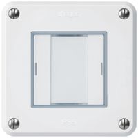 UP-Taster robusto A KNX 2× RGB LED s/e-link weiss