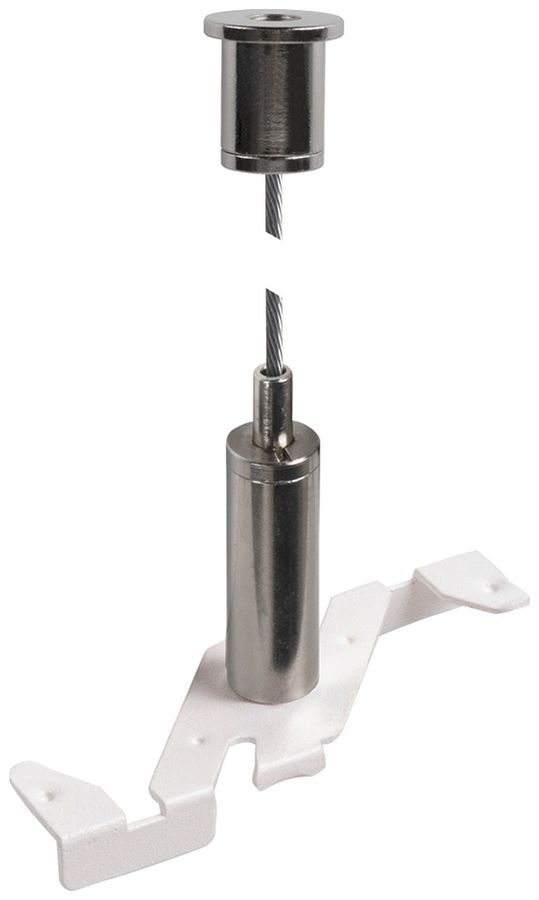 Sospensione a corda SLV 48V TRACK acciaio bianco