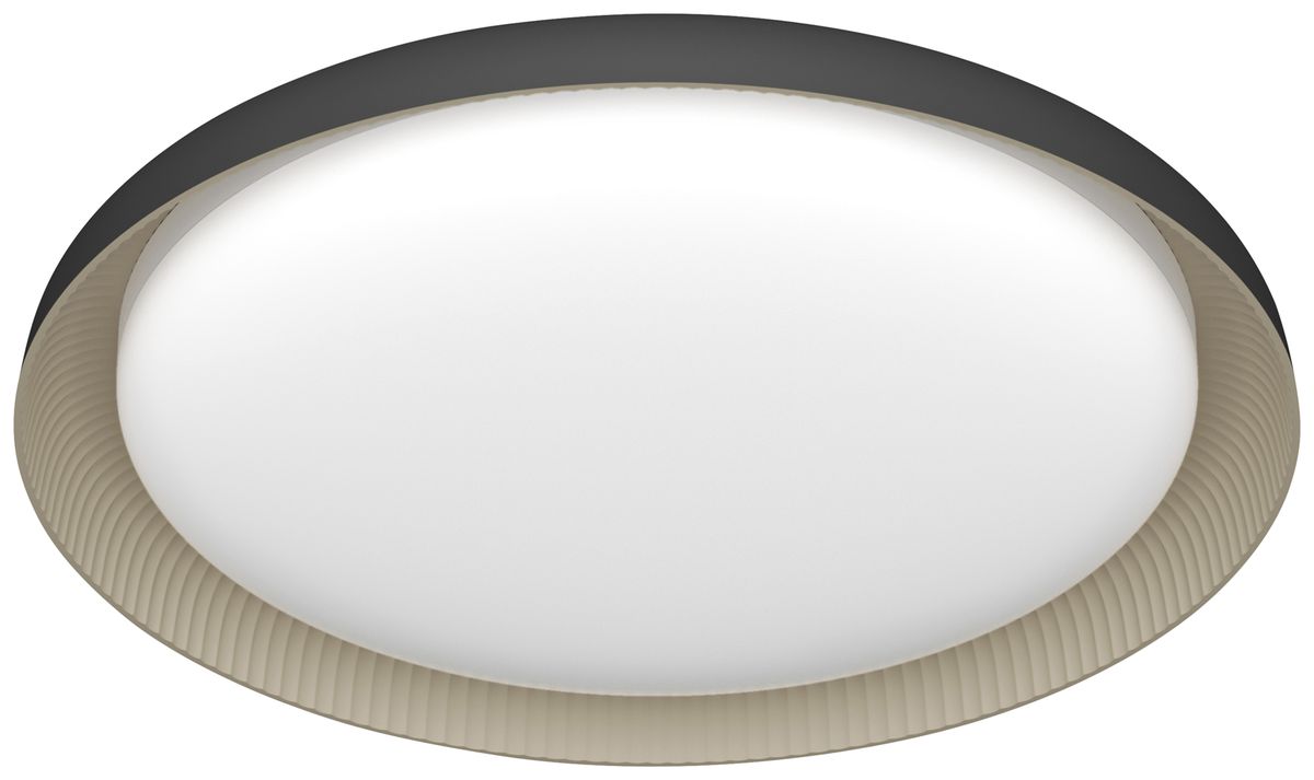 LED-Deckenleuchte Philips Pebblo 10W 1850lm 827 Ø320mm schwarz