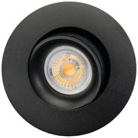 Downlight LED SG Junistar Bio 5W 490lm 930 IP20/IP44 45° VAR Ø94mm noir 8pcs