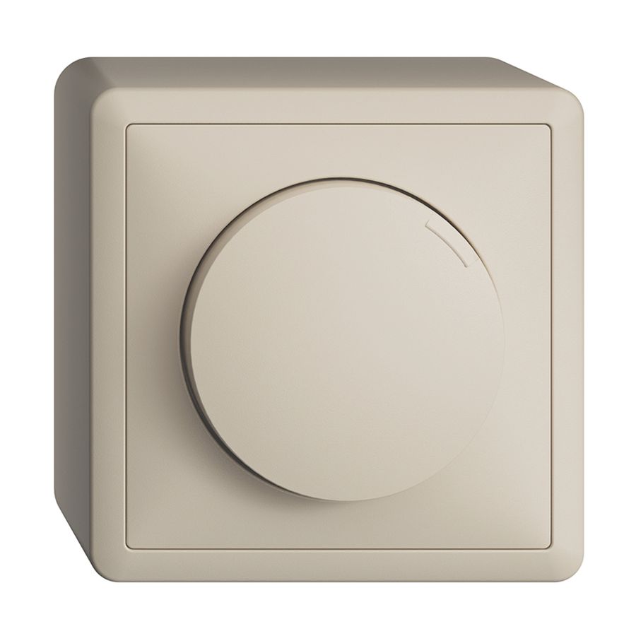 AP-Drehsensor Edue KNX, 21…30VDC, SELV, Stromaufnahme max. 12.5mA, crema