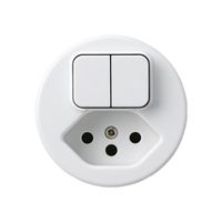 Einsatz zu UP-Kombination I basico 3+3+Typ 13 weiss