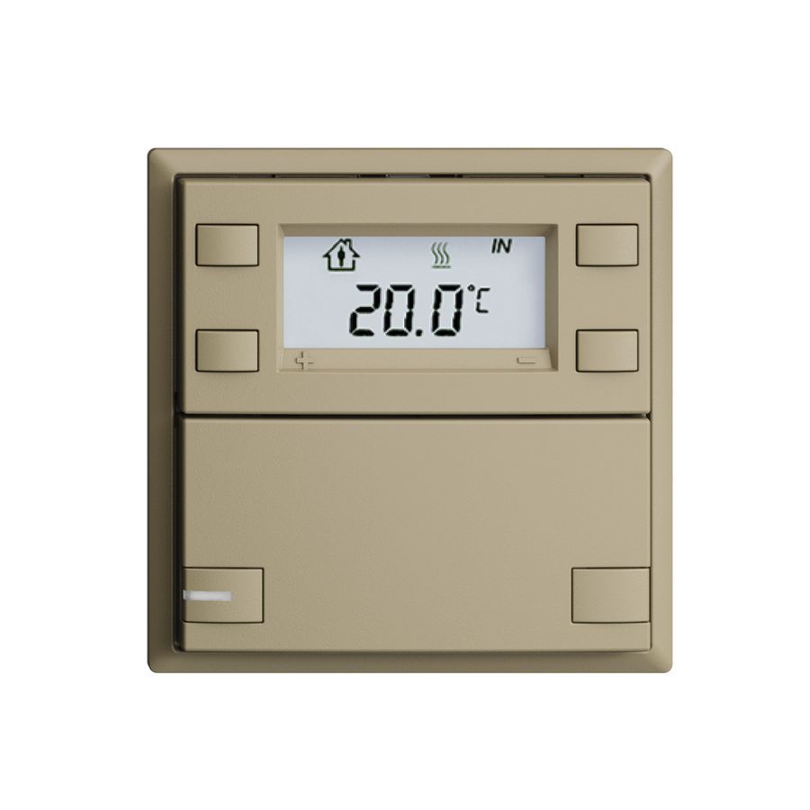 Poussoir RTH ENC KNX 1× EDIZIOdue F sand, avec LED RGB