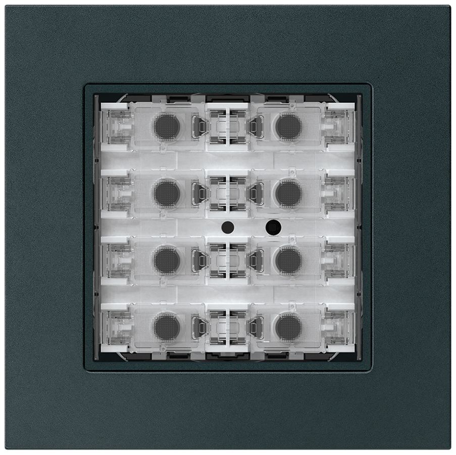 Poussoir KNX ENC KPR p.8×touches 8×points actionnables LED noir