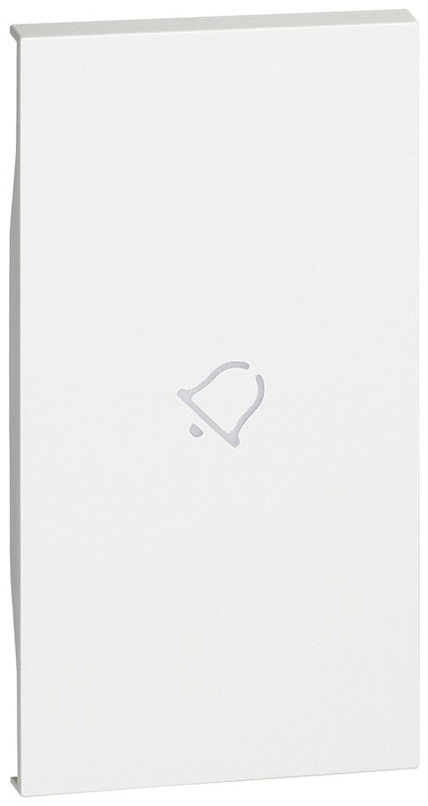 Cache de touche Living Now 2 modules illuminable avec symbole sonnerie blanc