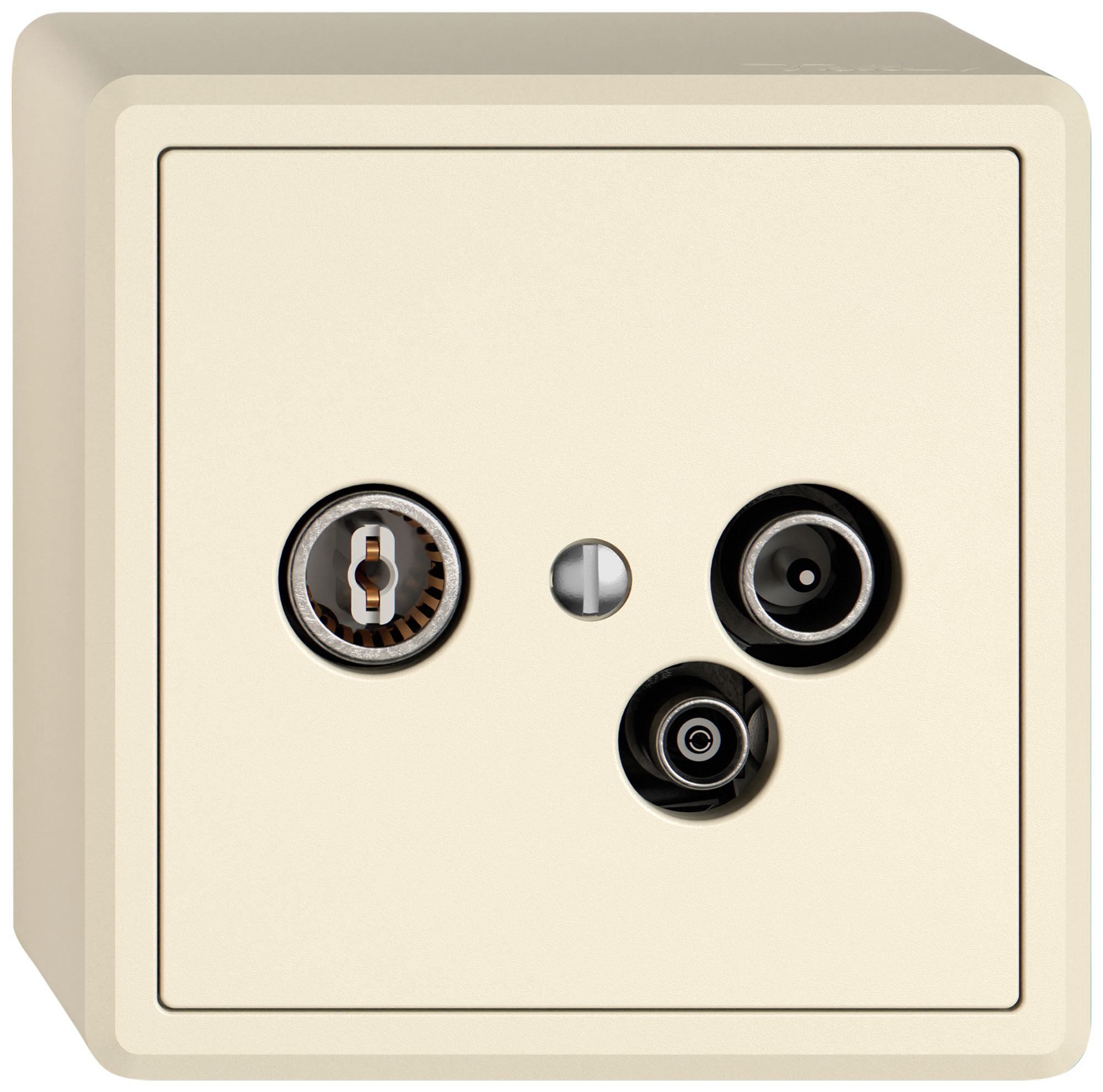 AP-Antennendose TV-R-Daten EDIZIO.liv SNAPFIX® 23dB cr