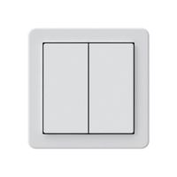 KNX-Taster Hager BA basico A 2-fach 58×58mm weiss