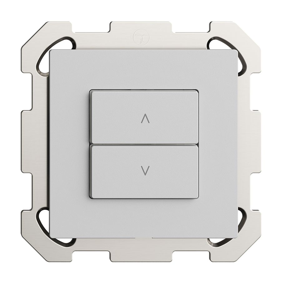 Station secondaire pour interrupteur stores ENC 1c/2t WLAN Edue Wiser gris clair
