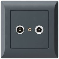 UP-Antennendose kallysto.line R/TV 23dB 2GHz anthrazit