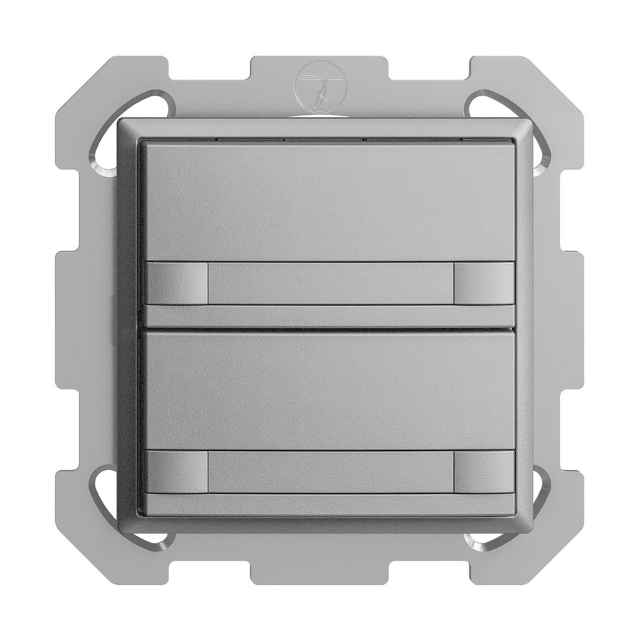 Poussoir KNX RGB ENC EDUE, 250mW, s.LED, papier, 2×poussoir, comm.2×touches, si