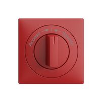 Frontset EDIZIOdue Acceso->I<-Spento berry 60×60mm für Schwenktaster