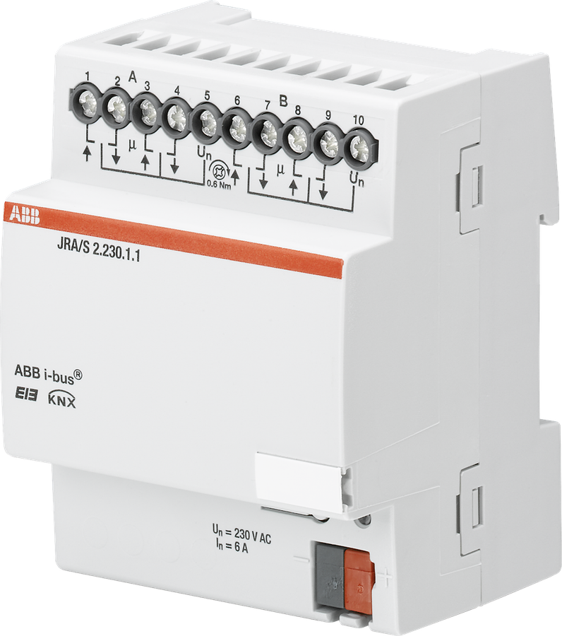 Attuatore di persiana KNX AMD 2-volte 6A 230VAC