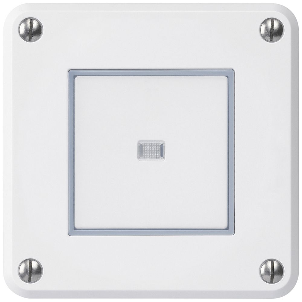 Contatto pulsante INC robusto IP55 bianco illuminato per combinazione