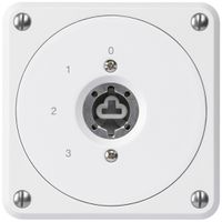 UP-Schlüsselschalter robusto ohne Klappdeckel ohne Zylinder 5/1P weiss Kombi