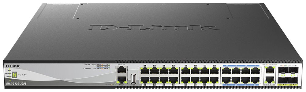 Switch D-LINK DMS-3130-30PS/E 16-Port 2.5Gbps+8-Port 5Gbps+2-Port+4×SFP 10Gbps