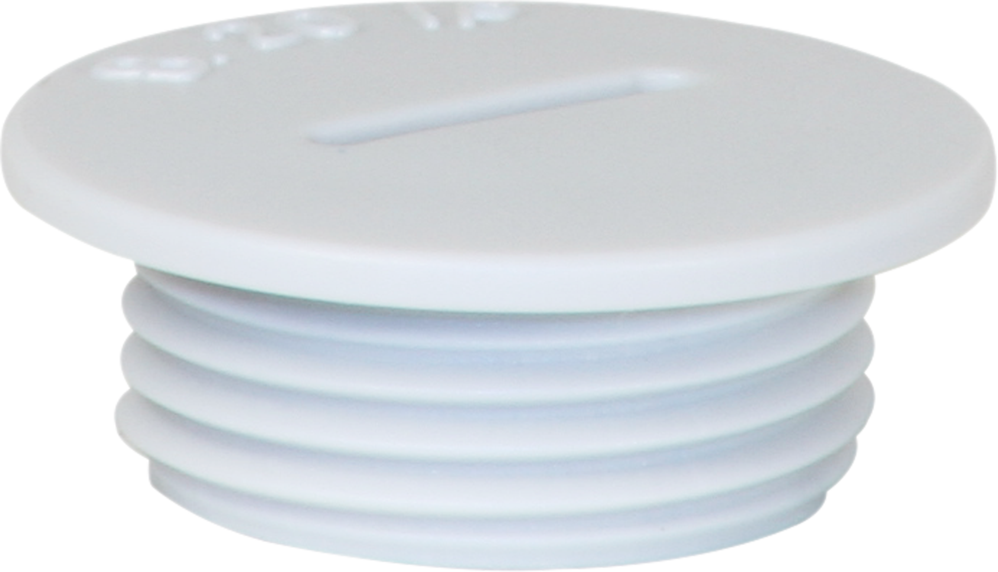 Bouchon avec rebord PS M20 gris clair