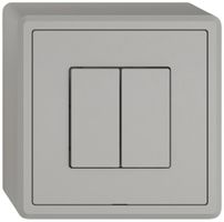 Station sec.interr.AP EDIZIO.liv Wiser SNAPFIX® 2 canaux 2 touches WLAN grc