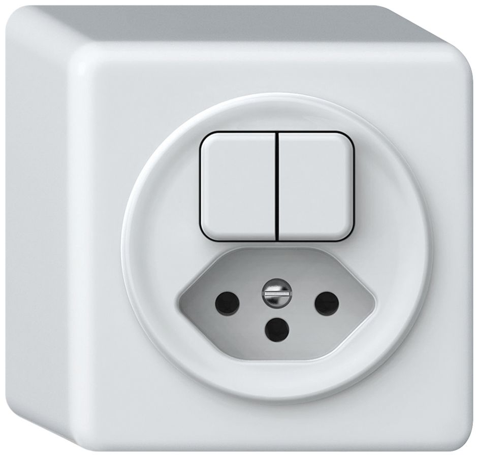 Combinazione AP origin sch 1 (3+3) + 1×tipo 13 bianco