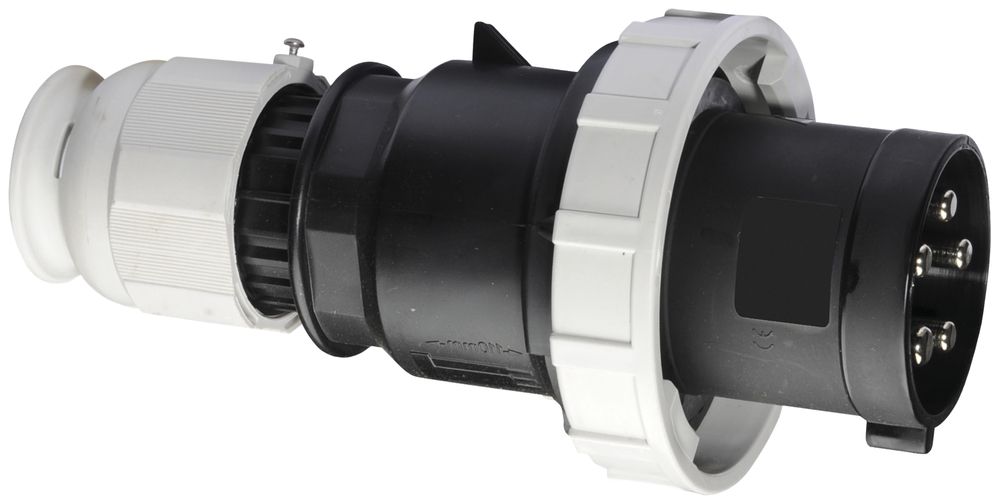 Fiche mobile CEE Bals 5P 63A 500V 7h noir IP67 nick.bor.à vis