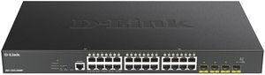 Switch D-Link DGS-1250-28XMP/E, 28-port smart managed Layer2/3 Gigabit PoE+