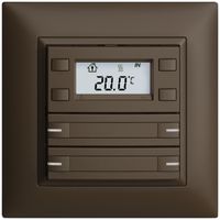 Pulsante RTH INC KNX 4×EDIZIOdue FMI coffee, con carta+LED RGB