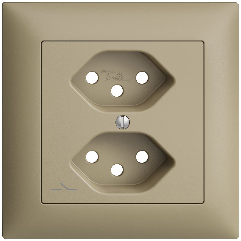 Kit frontal EDIZIOdue sand 88×88mm 2×T13/1