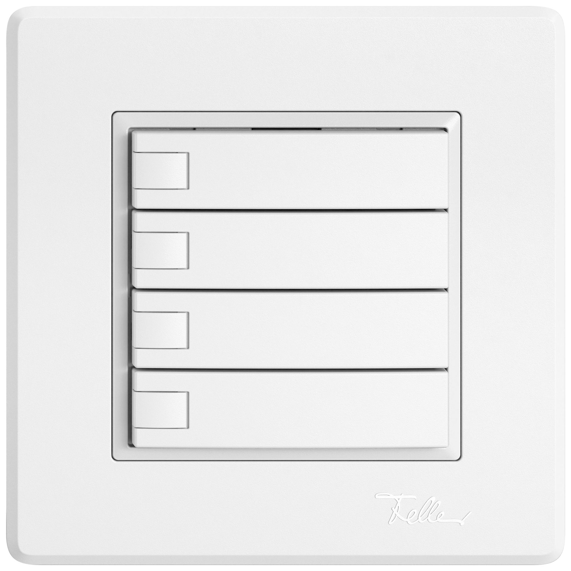 Pulsante KNX RGB INC EDIZIO.liv SNAPFIX® sensore temp.s.LED 4× com.1T bi