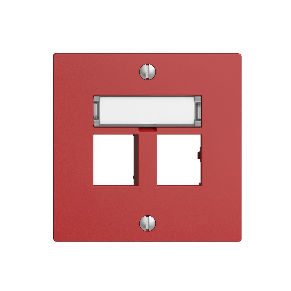 Kit de montage EDIZIOdue sortie droite, pour 2×RJ45 freenet, berry