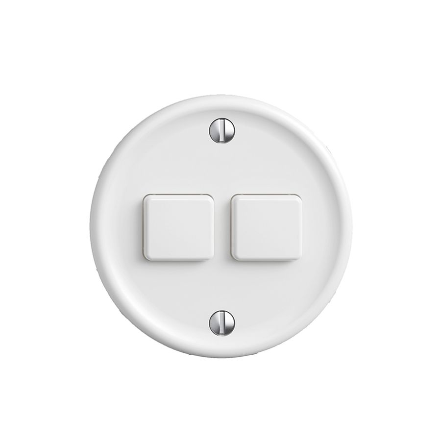 Abdeckset zu Druckschalter 2K/2T Sdue Wiser weiss