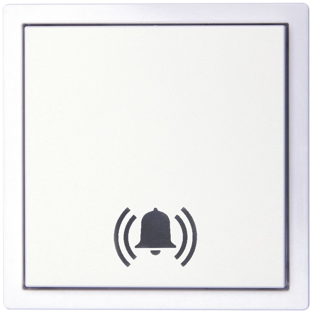 Poussoir RF AP ALADIN Turo, EnOcean, 2C/1T, "cloche", sans piles, blanc