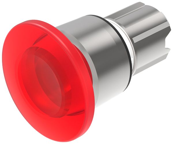 Interruttore a fungo INS EAO45 rosso D40 metallo argento