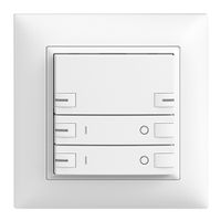 UP-Frontset EDIZIOdue zeptrionAIR ON/OFF 2K ohne Bezeichnung mit LED weiss