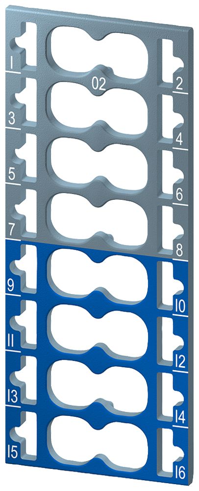 Plaquette de marquage Siemens SIMATIC ET200SP CC02 pour 16 push-in, 10 pcs